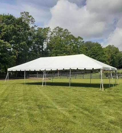 20×40 commercial frame tent rental in Springfield TN