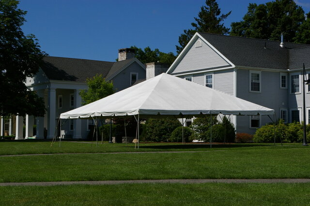 30×30 commercial frame tent rental in Springfield TN