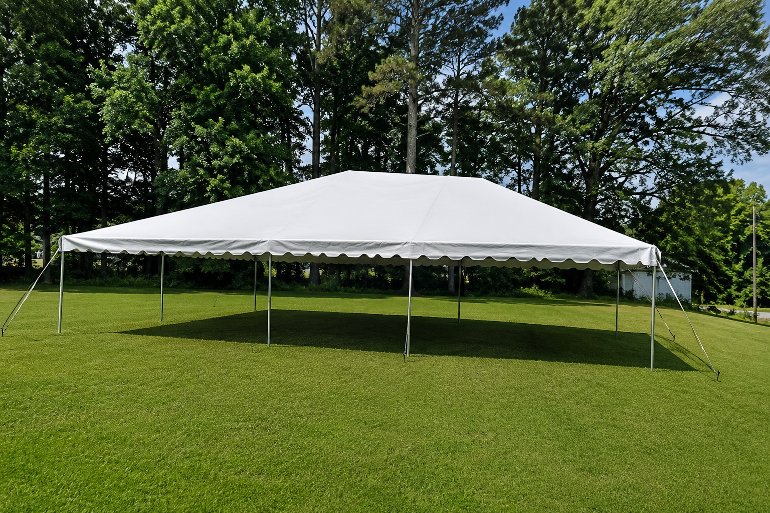 30×40 commercial frame tent rental in Springfield TN